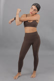 High-Rise Leggings - Brown