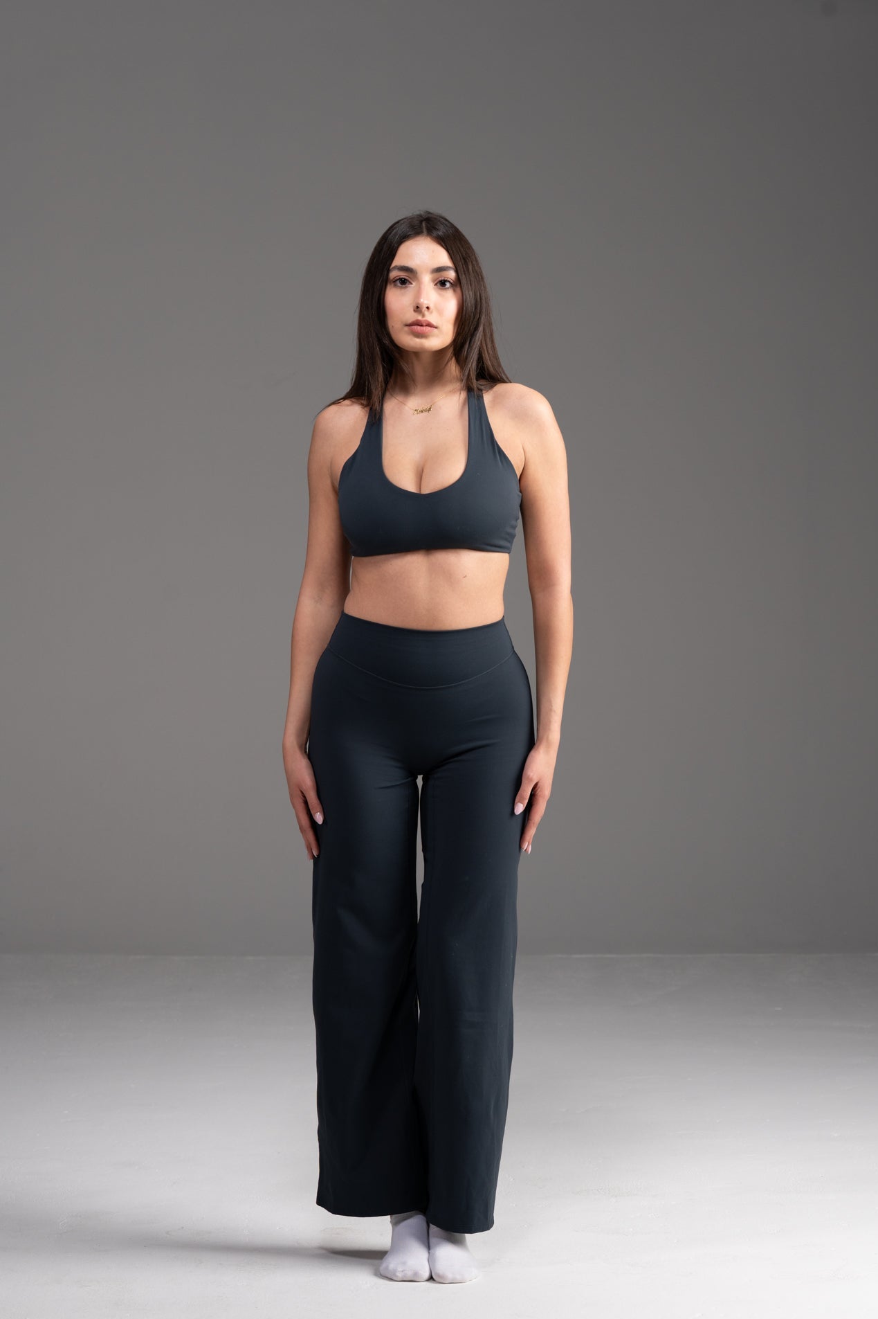 Soft Active Yoga Pants in Blueberry
