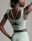 Twist Cutout Top - Aloé Green